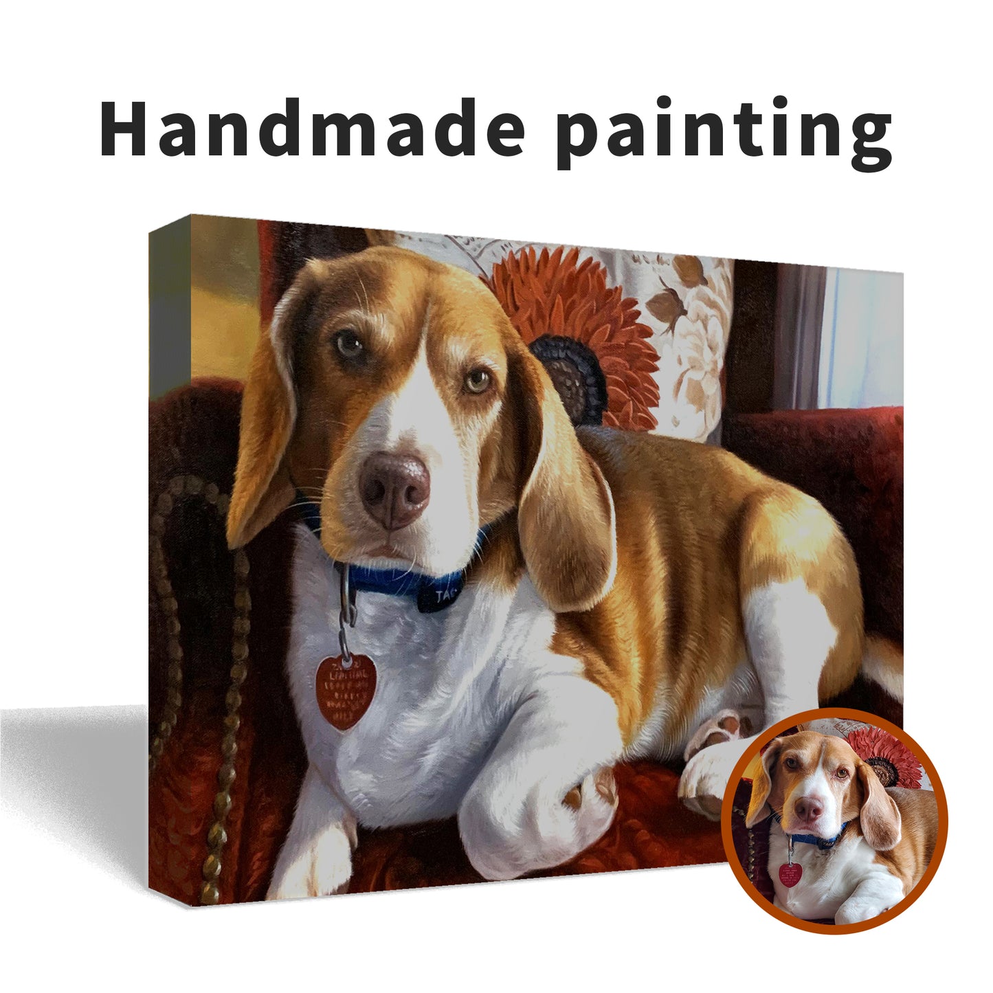 Custom Oil Painting Portrait - Pets