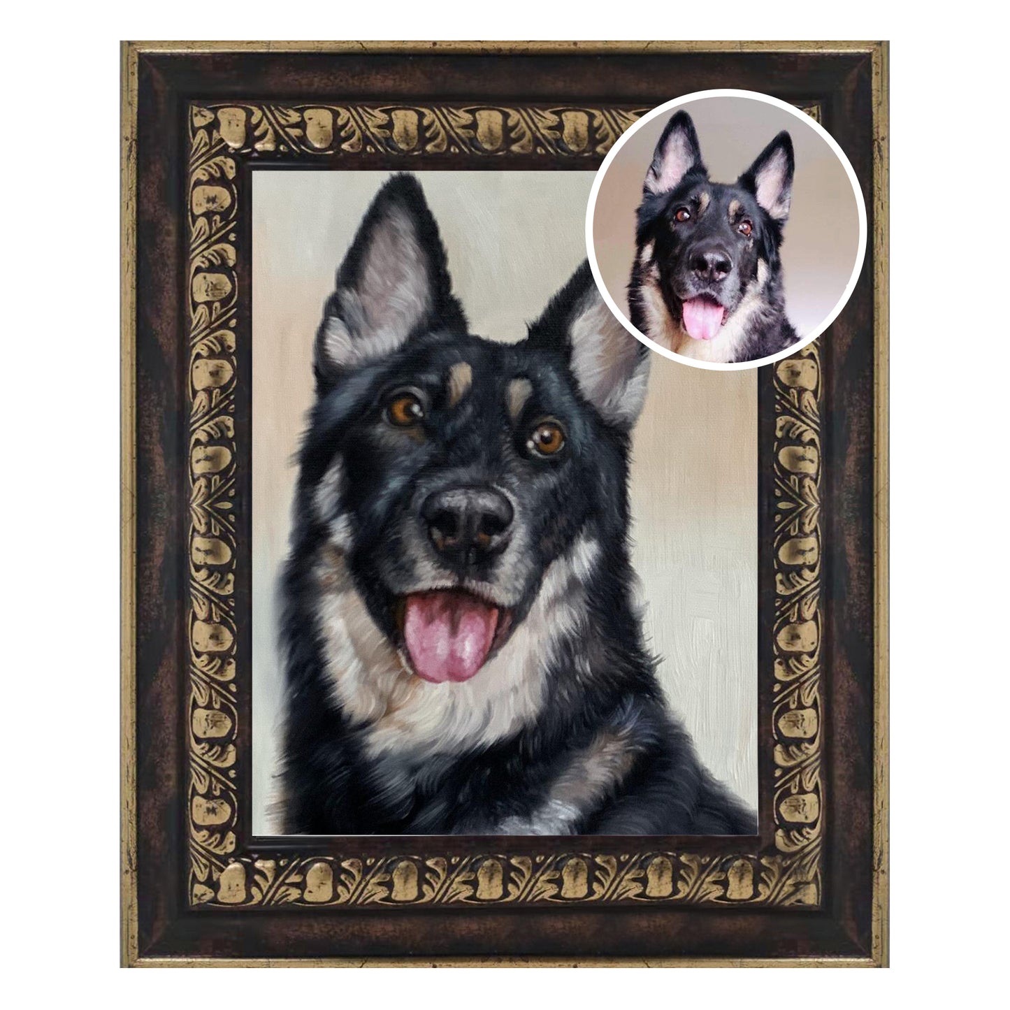 Custom Oil Painting Portrait - Pets