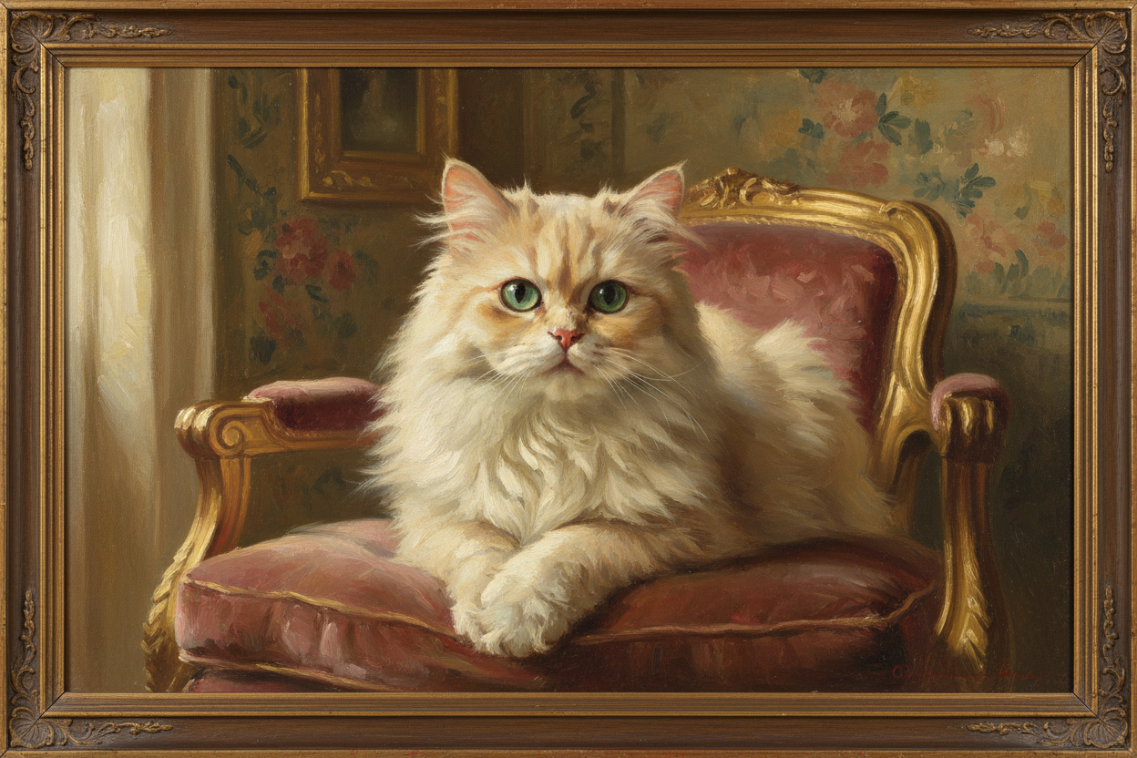猫油画